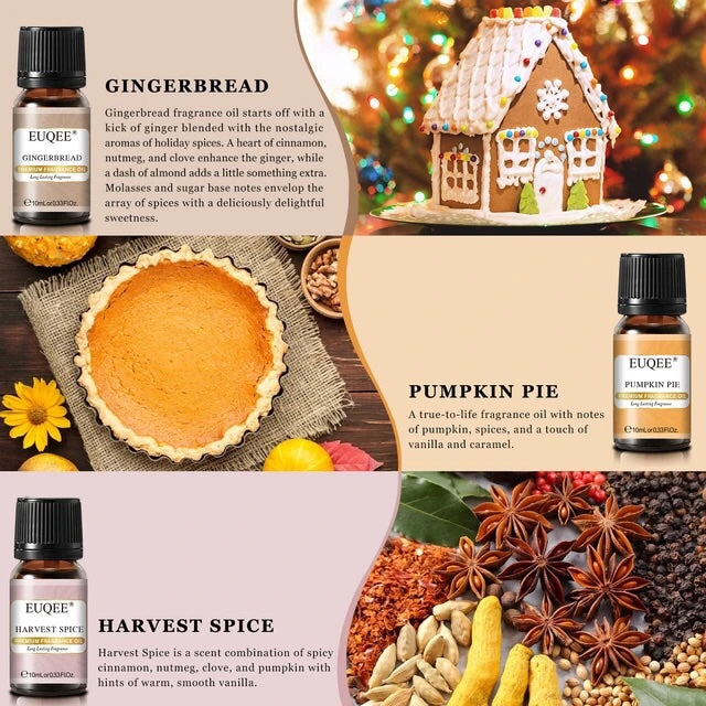 6PCS Holiday Cheer Fragrance Oils Gift Set